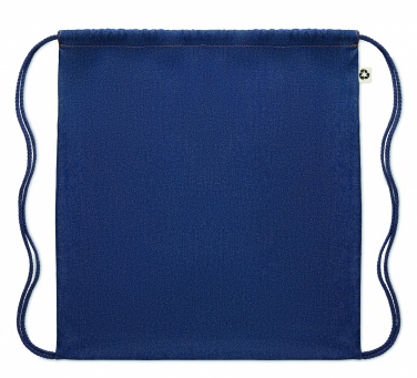 Logo trade promotional merchandise picture of: Recycled denim drawstring bag