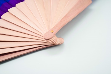 Logo trade advertising product photo of: Rainbow wooden hand fan