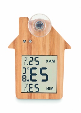 Logotrade advertising product picture of: Bamboo weather station HISA