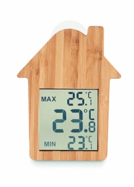 Logotrade advertising products photo of: Bamboo weather station HISA