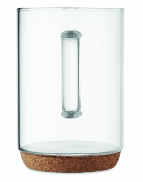 Logotrade promotional giveaway picture of: Glass mug 400ml with cork base