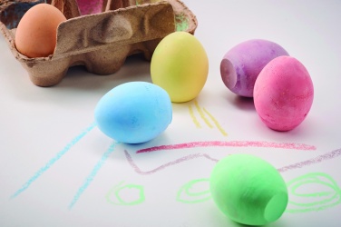 Logo trade promotional items image of: 6 chalk eggs in box