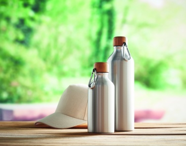 Logo trade promotional merchandise picture of: Aluminium bottle 400 ml