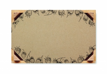 Logo trade promotional items image of: Strawberry kit in wooden crate