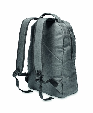 Logo trade promotional gifts picture of: 600D RPET 2 tone backpack