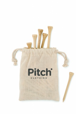 Logo trade promotional products image of: 20 bamboo golf tees set