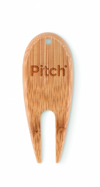 Logo trade business gifts image of: Bamboo golf divot tool