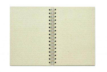 Logo trade promotional merchandise photo of: A5 grass notebook 80 lined