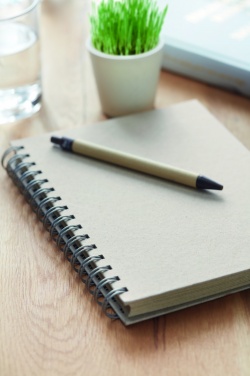 Logo trade business gift photo of: A5 grass notebook 80 lined