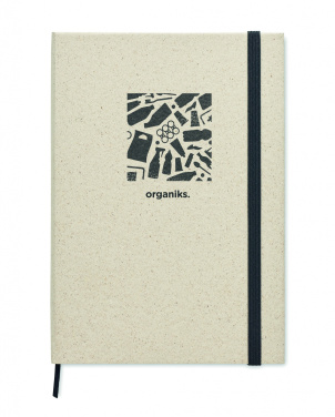Logo trade promotional products image of: A5 grass notebook 80 lined