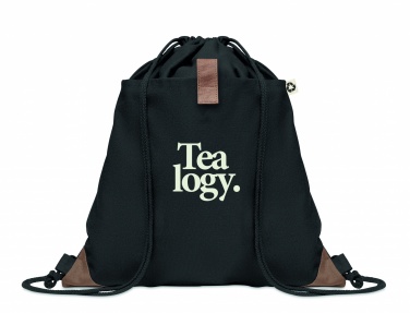 Logo trade advertising products picture of: Recycled cotton drawstring bag