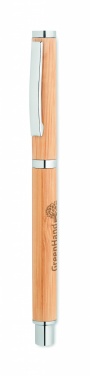 Logotrade promotional gift image of: Bamboo gel pen