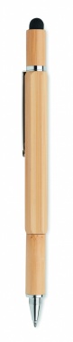 Logotrade corporate gift picture of: Spirit level pen in bamboo