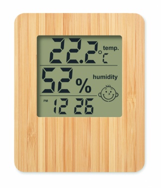 Logotrade corporate gift picture of: Bamboo weather station