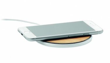 Logotrade advertising product picture of: Bamboo wireless charger 10W