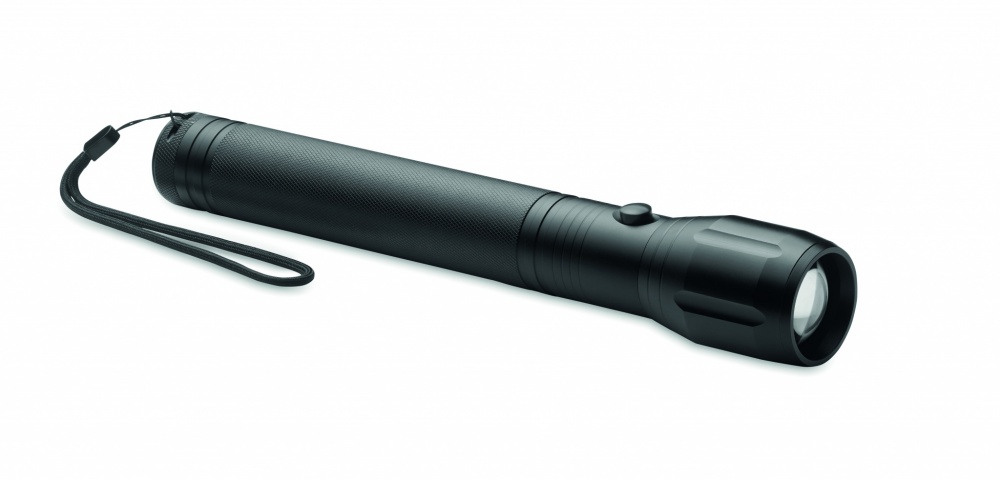 Logo trade business gift photo of: Large aluminium LED flashlight