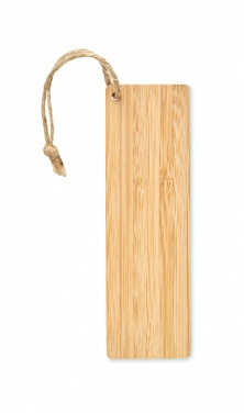 Logo trade promotional items picture of: Bamboo bookmark