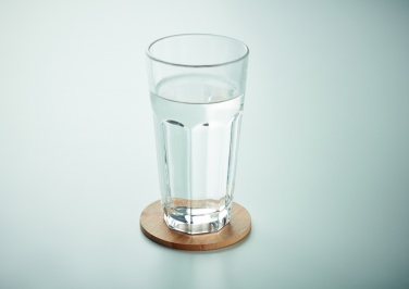 Logo trade promotional gifts picture of: Bamboo round coaster