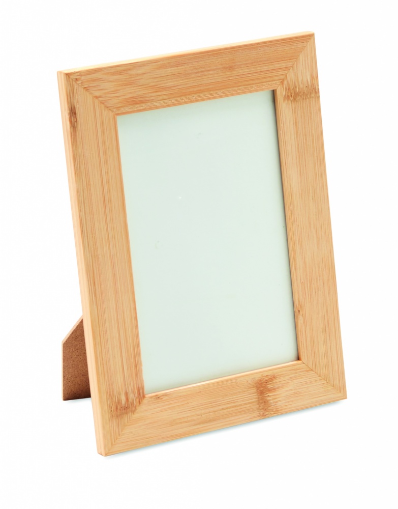Logo trade corporate gift photo of: Bamboo photo frame
