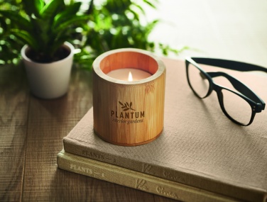 Logo trade promotional gift photo of: Plant based wax candle 160 gr