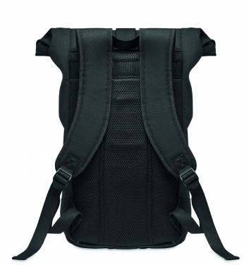 Logo trade corporate gift photo of: Rolltop washed canvas backpack