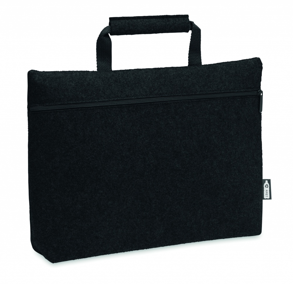 Logotrade corporate gifts photo of: RPET felt zippered laptop bag