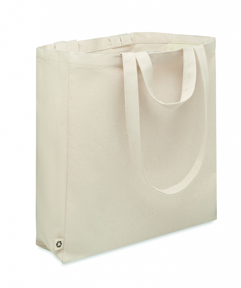 Logotrade promotional product picture of: Recycled cotton shopping bag