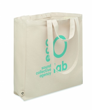 Logo trade promotional merchandise image of: Recycled cotton shopping bag