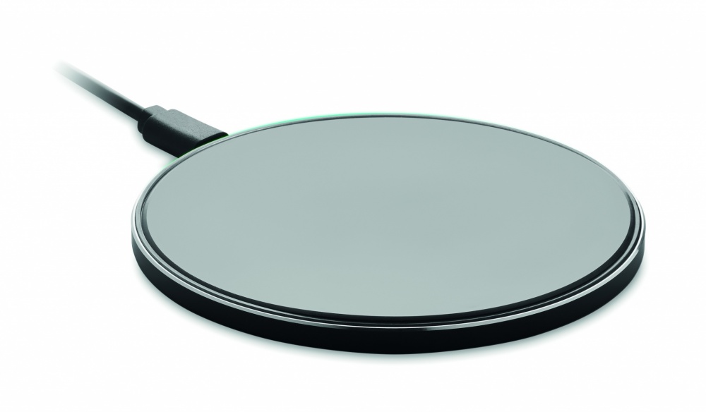 Logotrade business gifts photo of: Glass wireless 10W charger