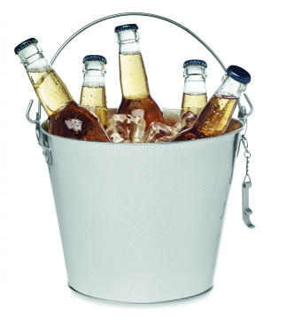 Logo trade promotional items image of: Metal beer bucket 4L