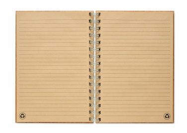 Logotrade promotional merchandise picture of: A5 ring bound Bamboo notebook