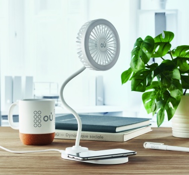 Logotrade corporate gifts photo of: Desktop charger fan with light