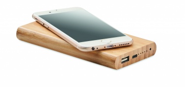 Logotrade promotional gift image of: 6000 mAh Bamboo power bank