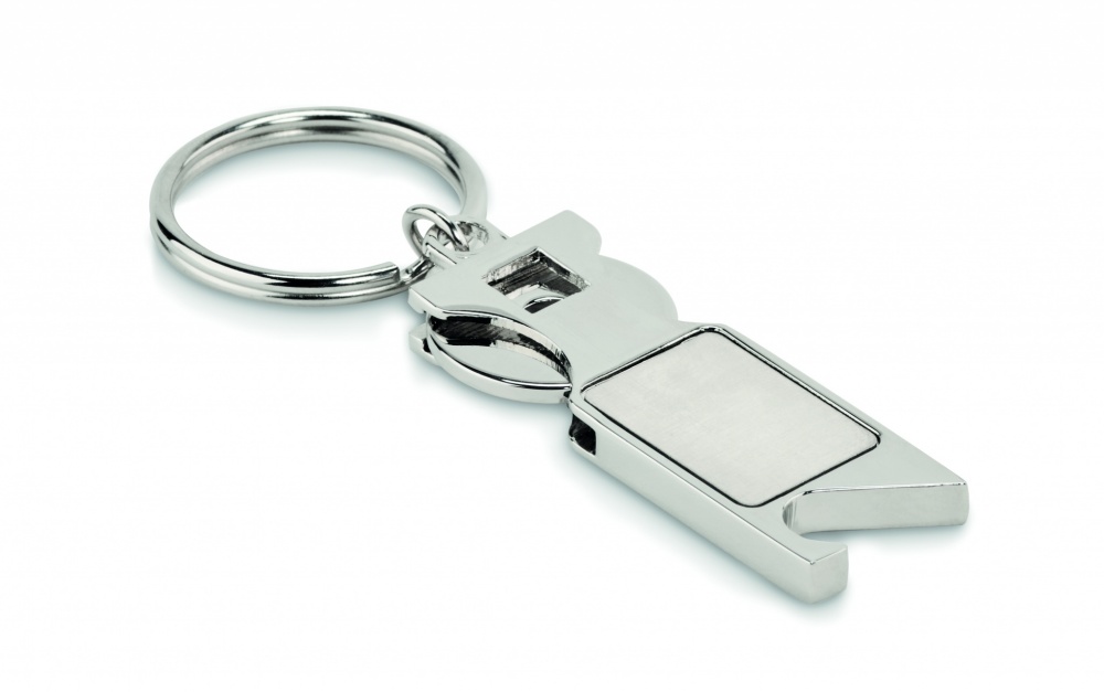 Logotrade promotional gift image of: Euro Token key ring Porvoo