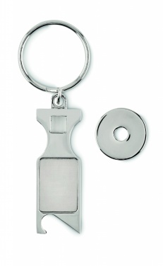Logotrade promotional item image of: Euro Token key ring Porvoo