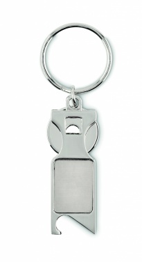 Logo trade promotional merchandise photo of: Euro Token key ring Porvoo