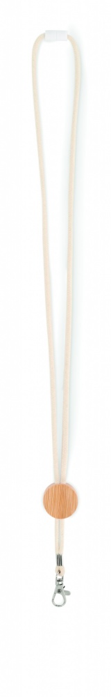 Logotrade promotional giveaways photo of: Cotton Lanyard with metal hook