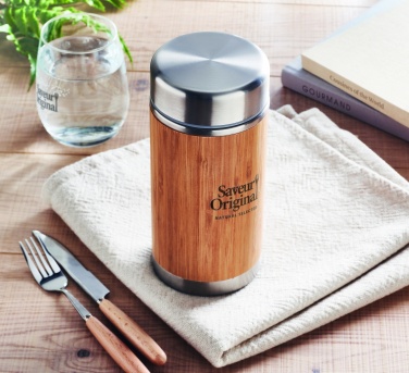 Logo trade promotional item photo of: Double wall food jar 600 ml