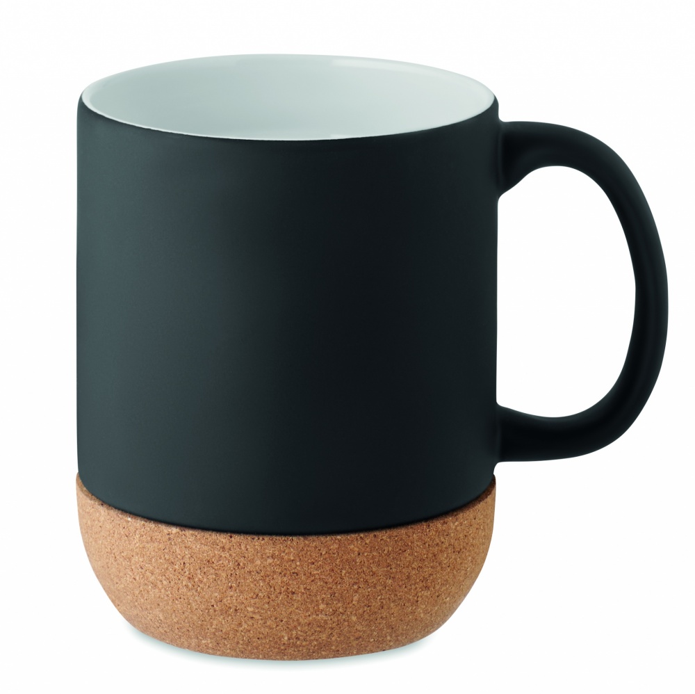 Logo trade advertising products picture of: Matt ceramic cork mug 300 ml