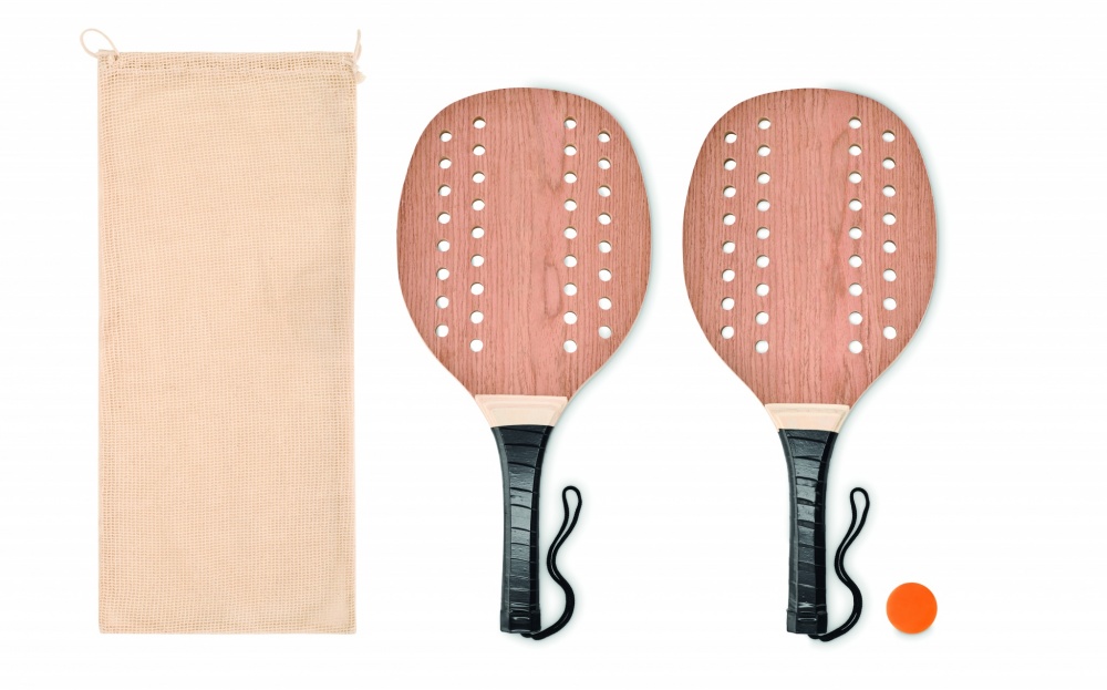 Logotrade business gifts photo of: Rosewood beach tennis set