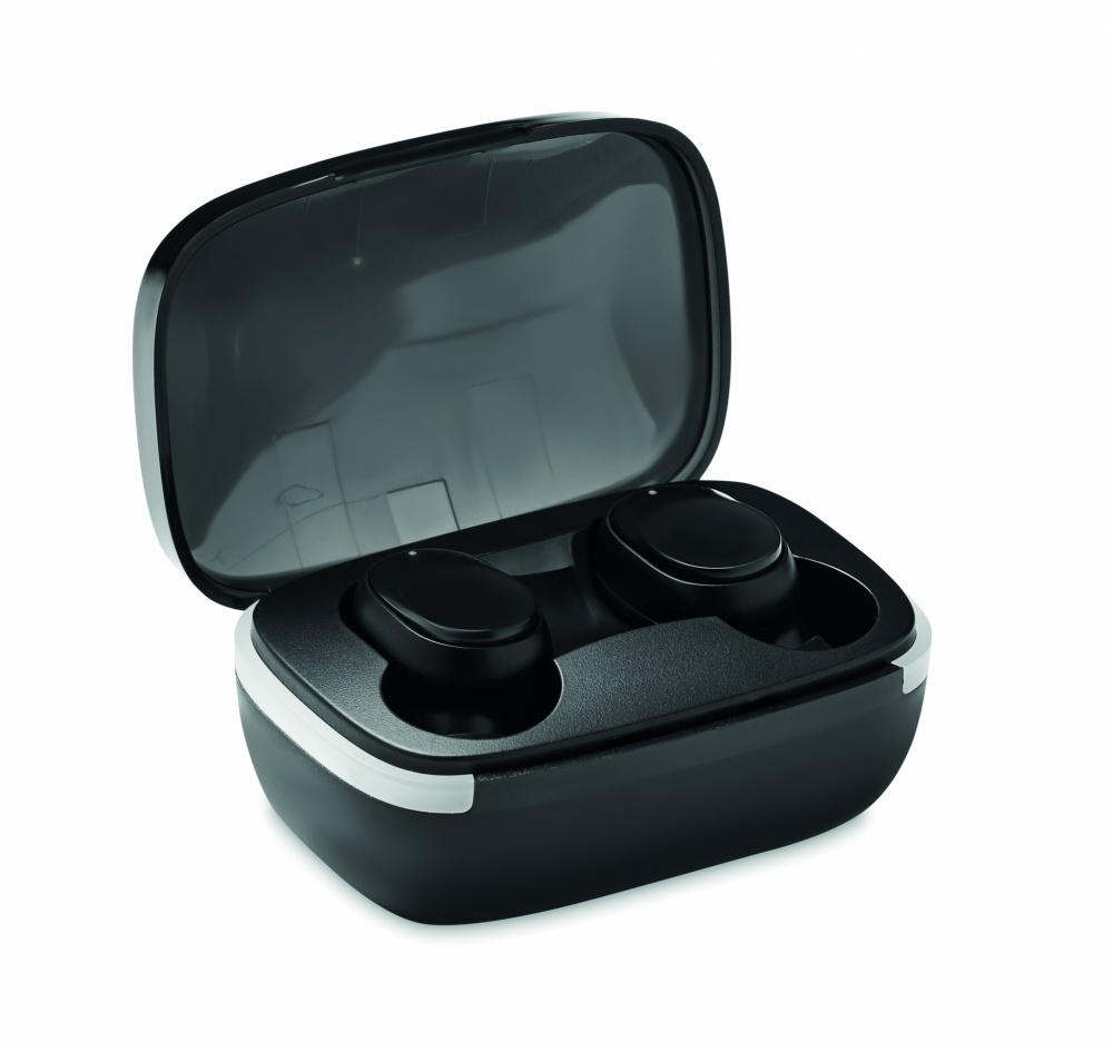 Logo trade promotional product photo of: TWS earbuds with charging case