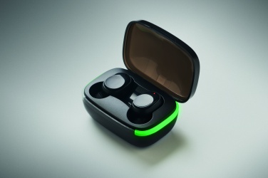 Logo trade promotional items picture of: TWS earbuds with charging case