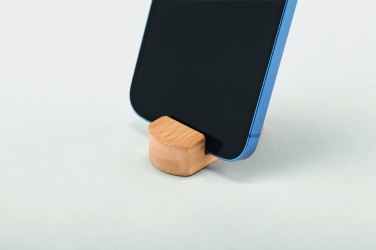 Logo trade promotional giveaways picture of: Mini bamboo phone stand