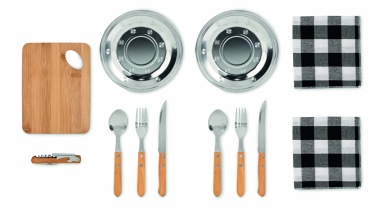 Logo trade promotional products picture of: Picnic 2 person set in pouch