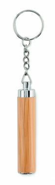 Logo trade corporate gifts picture of: Mini bamboo torch with keyring