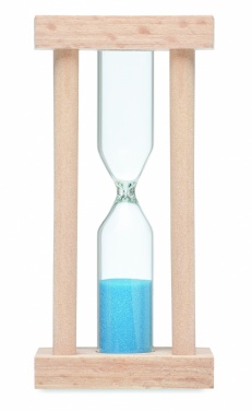 Logo trade promotional items picture of: Wooden sand timer 3 minutes