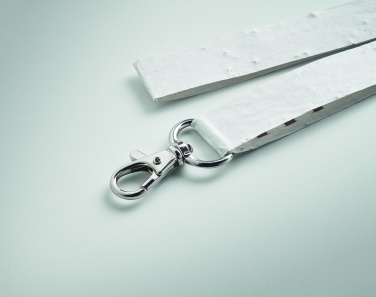 Logo trade advertising product photo of: Seed paper lanyard w/hook