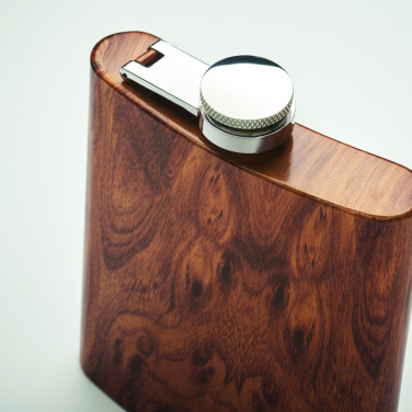 Logotrade promotional giveaway picture of: Slim hip flask 190 ml
