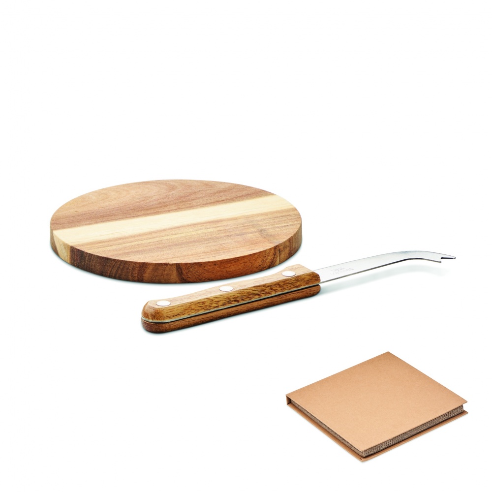 Logo trade promotional items image of: Acacia cheese board set Dresden