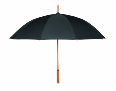 Logo trade promotional giveaways picture of: 23,5 inch RPET/bamboo umbrella